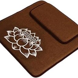 LOOM TREE Meditation Cushion Seat Yoga Seating Square Nonslip Bedroom Floor Pillow Set Coffee | Fitness, Running & Yoga | Yoga & Pilates | Yoga Props-image-92