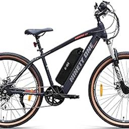 NINETY ONE Meraki S7 | Electric Cycle | 27.5T | 13Ah Battery | All Alloy Shimano | Front Suspension | ‎250W IP65 BLDC Motor | 85% pre-Assembled | 2 Years Battery Warranty | Black Orange-30