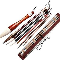 GUDMART Chinese Calligraphy Brushes Sumi Ink Painting for Professional Beginner 7Pcs | Authentic Collector's Piece | Rare Collectible | 1 Set Chinese Calligraphy Brushes Set-picture-15