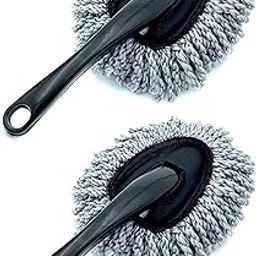 CarFrill 2pk Microfiber Car Duster Brush - Cleaning Tool for Car Interior and Exterior, Soft Scratch Free Reusable Hand Duster Great for Cleaning Car Interior and Exterior,Washable Duster for Car-29