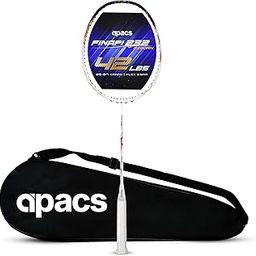 Apacs Finapi 232 Reborn (Unstrung, 42 LBS Mega Tension, World's Toughest Frame) Power Series Badminton Racket | Made with 100% Japanese Ultra Graphite Badminton Racquet with Full Cover (White)-image-53