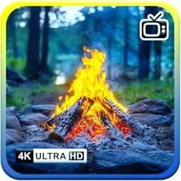 Campfire Chill Screensaver With Relaxation Campfire Sounds Effect-28