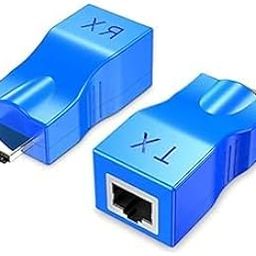 HDMI Extender,HDMI to RJ45 Network Cable Extender Converter Repeater Over cat 5e / 6 1080p up to 30m Extender for HDTV PS4 STB 4K 2K-image-0