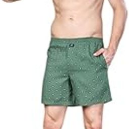 Cotton Men's Regular Fit Printed Boxer Shorts with Waistband-image-89