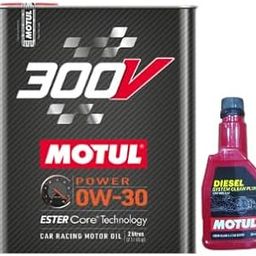 Motul 300V Power 0W30 Ester core Technology Car Racing Motul Oil 2L with Diesel System Clean Plus (200ml) Combos-image-55