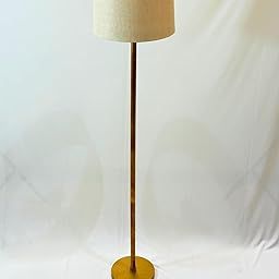 SIMONA INTERNATIONAL Modern Floor Lamp with Floral Shade, Gold Metal Stand, Living Room Standing Light (Beige)-image-40