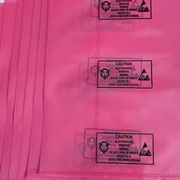 SKY ESD Safe Antistatic Pink Bag for Hard Disk and Mother Board Electronic Item Packing Bag Size-300mmx350mm,PACK OF 50 Pcs-9