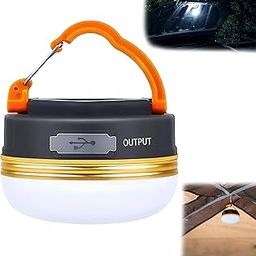 WISKA Emergency Lantern - Rechargeable LED Light for Home, Camping, Tent - Portable Hanging Battery-Powered Lamp - Chargeable Lights for Outdoor and Indoor-12