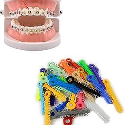 Dentosmile Dental Orthodontics Ligature Ties 1008/pk in Assorted Colours (Made in India) (2)-11
