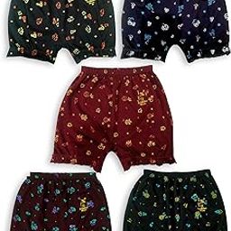 Laides Full Print Dark Color Bloomer Panties Pack of 5-image-14