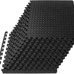 ProsourceFit Exercise Puzzle Mat 1/2" - Black-48-image-3