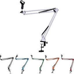 Kadence Microphone Suspension Boom Scissor Arm Stand (White)-image-137