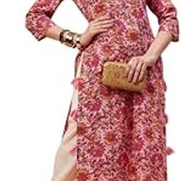 Festive Flair Straight Kurta, Indigo Impressions & Blossom Charm Tassel Kurta-image-43