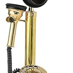 HOMEDECOR Instruments Brass and Black Candle Telephone Non Working only showpeace-18