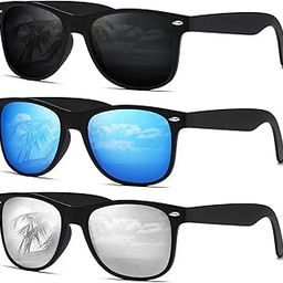 Mens Polarized Sunglasses Square Vintage Driving Glasses for Women Ultra Light Sun Shades UV 400 Protection-image-18