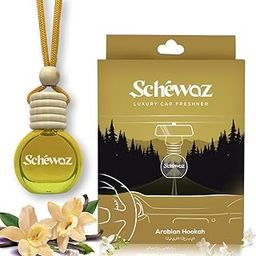 SHIVAJI Schewaz Car Perfume | Air Fresheners | Aroma with Essential Oils in Glass Bottle with Wooden Diffuser Lid | Car Accessories | Fragrance upto 60-90 days (Defender, Arabian Hookah)-16