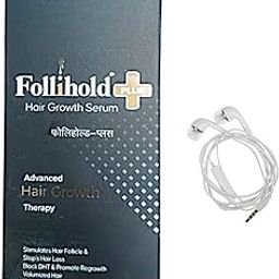 folihold plus hair growth serum advanced gair growth therapy 60 ml all hair types pack of 1 free earphone-image-39