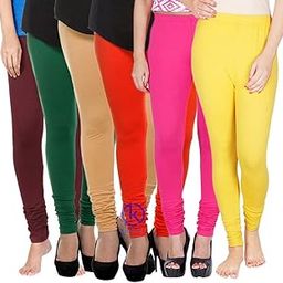Women's Full Length Leggings | Ultra-Soft, Stretchable and Comfortable | Casual Slim Fit Full Length Leggings for Women and Girls | Combo Pack of 6-image-65