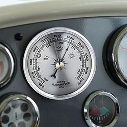 ATORSE Barometer Wall Hanging Analog Weather Station for Home Fishing Boat Argent-picture-20