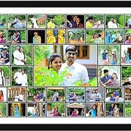 VarietyPhotoStore ® Customised Collage Photo Frame Personalized Gift for Birthday, Love, Friendship & Family | 12x8 Inches, Black| Engineered Wood | Rectangular | Wall Mount - 17 image Personalized Collage photo frame (Asian, 1 image, 12x8)-image-9