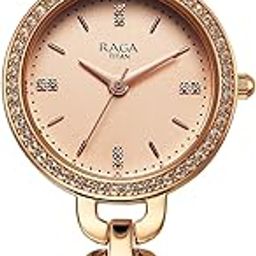 Titan Raga Showstopper 2.0 Quartz Rose Gold Dial Analog Watch for Women-95305Wm01-30