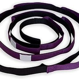 Serveuttam® Yoga Strap with Loops Belt - 10 Loop Design Yoga Belt for Stretching Exercises, Posture and Asanas | Non Stretchable Belt to Perform Yoga Asanas Easily (Purple, 10 Loops)-12