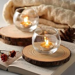 SPHINX Glass Votive Candle Holder–Tealight & Pillar Holder for Home Decor,Centerpiece,Weddings,Trousseau,Diwali,Navratri,Candlelight Dinners,Parties&Gifts- (Clear Round - 2 Pieces)-image-29