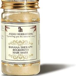ANJALI HERBAVEDIC Banana Therapy Hair Mask for Reducing Hairfall Promote Hair Growth Reduces Breakage (100 gm)-image-18