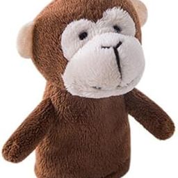 5xCartoon Animal Finger Puppets Set Baby Educational Fingers Toys Kids Gift Dark Brown Monkey-24