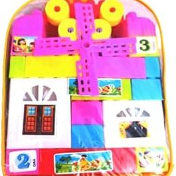 Building Blocks for Kids 29 Blocks Medium Size Building Brick & Block Game Puzzles Set for Kids and Children for 4 Years and Above-29