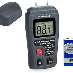 Dr Yonimed Wood Moisture Meter Two Pins Wood Moisture Dedector LCD Digital Moisture Meter Paper Humidity Tester for Wood Building Material Firewood Moisture Meter Walls Paper Floor-picture-20