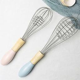 LANCEMATES Effortless Egg Beater, Cream Whisk & Dough Mixer: Stainless Steel Hand Mixer with Ergonomic Wooden Handle for Baking & Cooking-17
