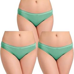 QUME99 Women's Underwear - Sleek Blue, Mint Green, Classic Pink Color Panties for Everyday wear for Women - Comfortable Cotton Panties That fit snugly on Your Body-image-15