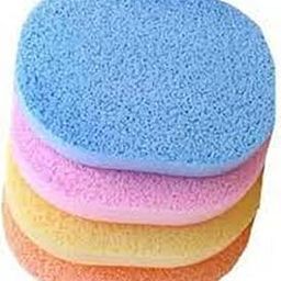 Mapperz face cleaning sponge | Facial Cleaning Wash Puff Sponge | Makeup Washing Pad Deep Cleansing | Exfoliating Facial Sponge | Assorted Color | sponge set of 4 | (pack of 4)-16