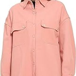 Poly Cotton Collar Neck Full Sleeves Oversized Shacket For Women (948)-image-61