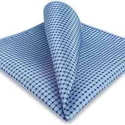 Shlax&Wing Mens Ties Blue Dots Business Necktie Silk Suit For Men-image-12