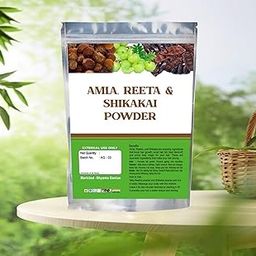 100% Natural Hair Cleanser care from nature 100% Natural Organic Amla, Reetha, Shikakai Powder For Hair Care For All Hair Type,-image-95