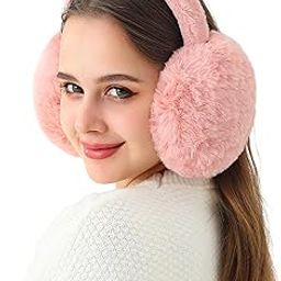 Unisex Winter Foldable Earmuffs Plush Faux Fur Ear Muffs Outdoor Cold Weather Ear Warmers for Women and Men-image-8