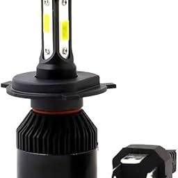NIGHT LIFE 4 Side H4 LED Headlight Bulb – 40W 12V Ultra-Bright White Light with Heat Dissipation Fan, Universal Fit for All Bikes, Scooters & Motorcycles (Pack of 1)-25