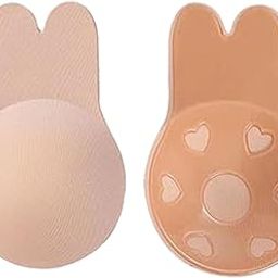 Women Silicone Nipple Covers Padded Breast Lift Push Up Pad Stick-on Multicolor-image-12