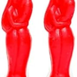 Laksh Collection Red 5.75 INCH Lovers Couple Candle - Love Ritual - Fall in Love with Me Spell… [ Pack of 2 ]-image-10