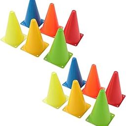 Kuber Industries Sports Agility Training Ground Marker Cone Pack of 12 (Multicolor)-image-21