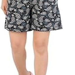 Colors Playsure Printed Shorts for Women, Leisurewear, Floral Printed Shorts, Loungewear-image-76