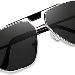 Salman Khan Hexagon Non Polarized Sunglasses for Womens Men Trendy Square Sun Glasses UV Protection Bhai Jaan (Silver Black)-picture-11