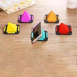 Durable Pyramid Plastic Mobile Stand - Hands-Free Phone Holder for All Smartphones Pack of 4-image-37