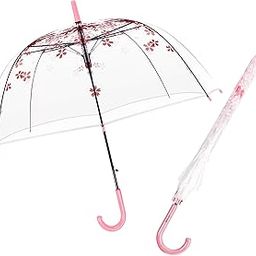 Transparent PVC Stick Umbrella - Foldable Clear Bubble Dome Sturdy, Water Resistant, Windproof Umbrella for Rain, Decoration for Outdoor Events, Photoshoots-36