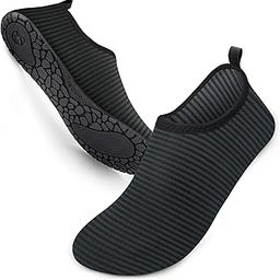 Water Sports Shoes Unisex Barefoot Aqua Socks Slip-on Indoor Outdoor Activities SWS001 221 Black-image-64