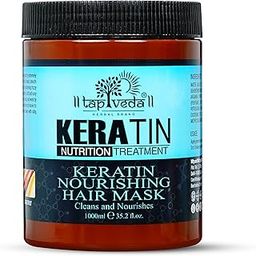 tapveda Keratin Treatment Fresh Hair Spa Mask For All Types Of Hair | Deep Nourish, Dry And Frizzy Hair | Color Damage Hair Repair & Growth With Keratin | Professional Care 1000 Millilitre-image-96