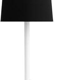 LUZINAM HOUSE Modern Glow Table Lamp with White Pole Base & Black Shade – 24 inch Height, 9W Bulb, E27 Holder | Modern Bedside & Desk Lamp| Home Decor| Living Room & Bedroom | Office lamp | Gift Item-image-6