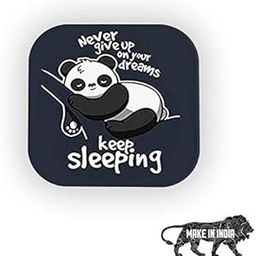 Tcredible 360 ° Rotation Mobile Compatible Holder Grip unskretchable Super hd Matte Finished Cell Phone Finger Stand | Expanding Square Mobile Stand Grips for Smartphones (Sleeping Panda)-image-91